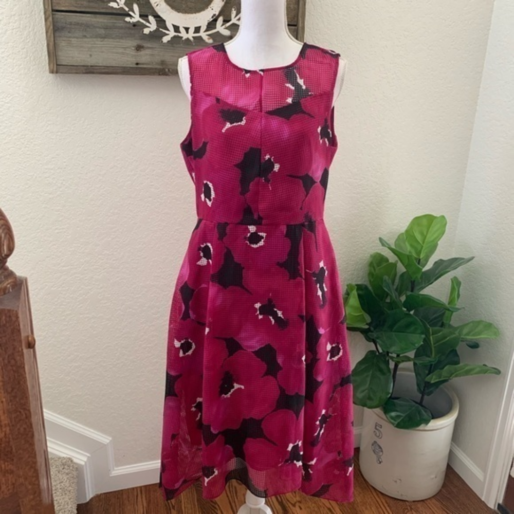 Alex Marie fushia high low party cocktail dress 10